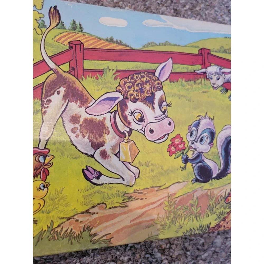 Milton‎ Bradley Farm Scene Puzzle 60 Series Vintage 1977 Kids Toy games Retro